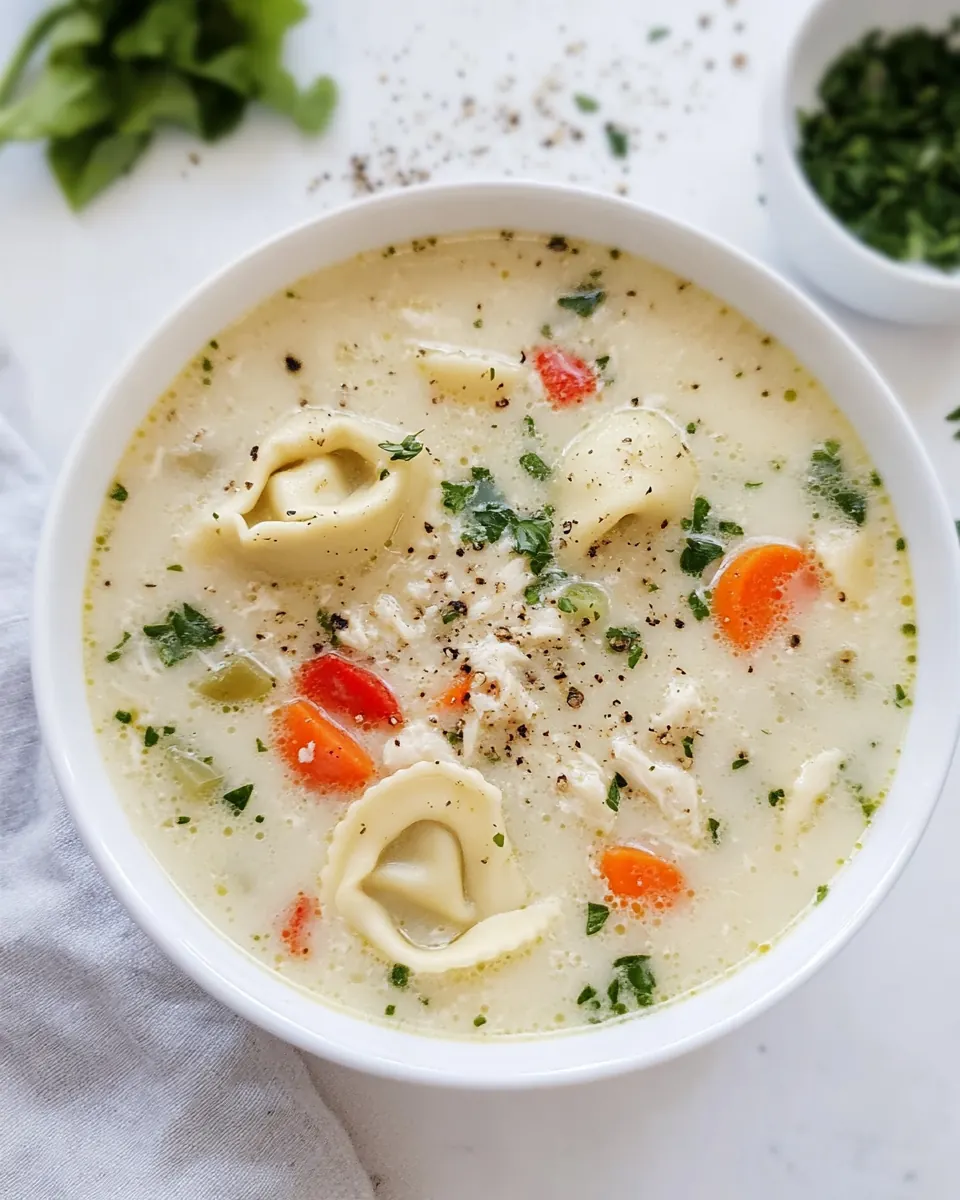 Chicken Tortellini Soup