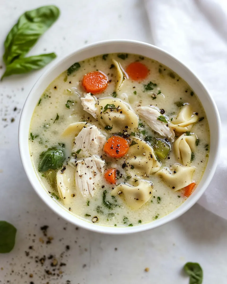 Chicken Tortellini Soup