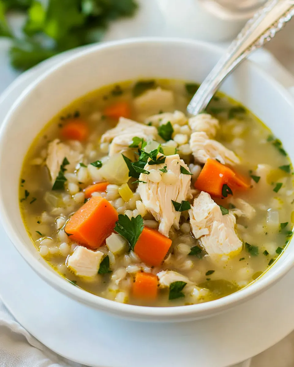 Chicken and Barley Soup