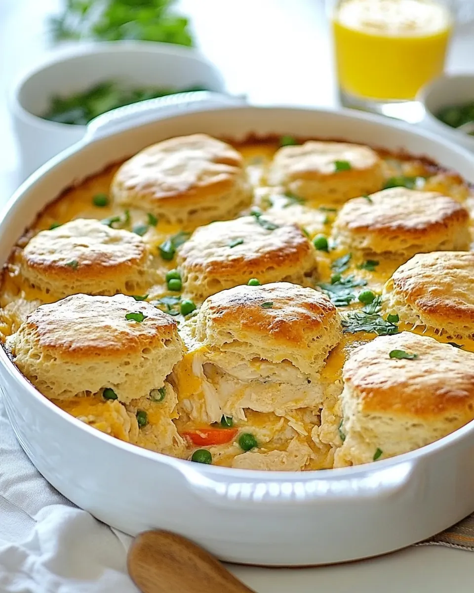 Chicken and Biscuits Casserole