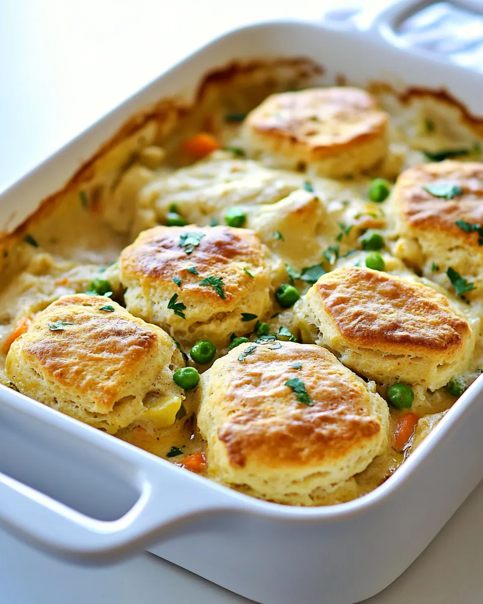 Chicken and Biscuits Casserole