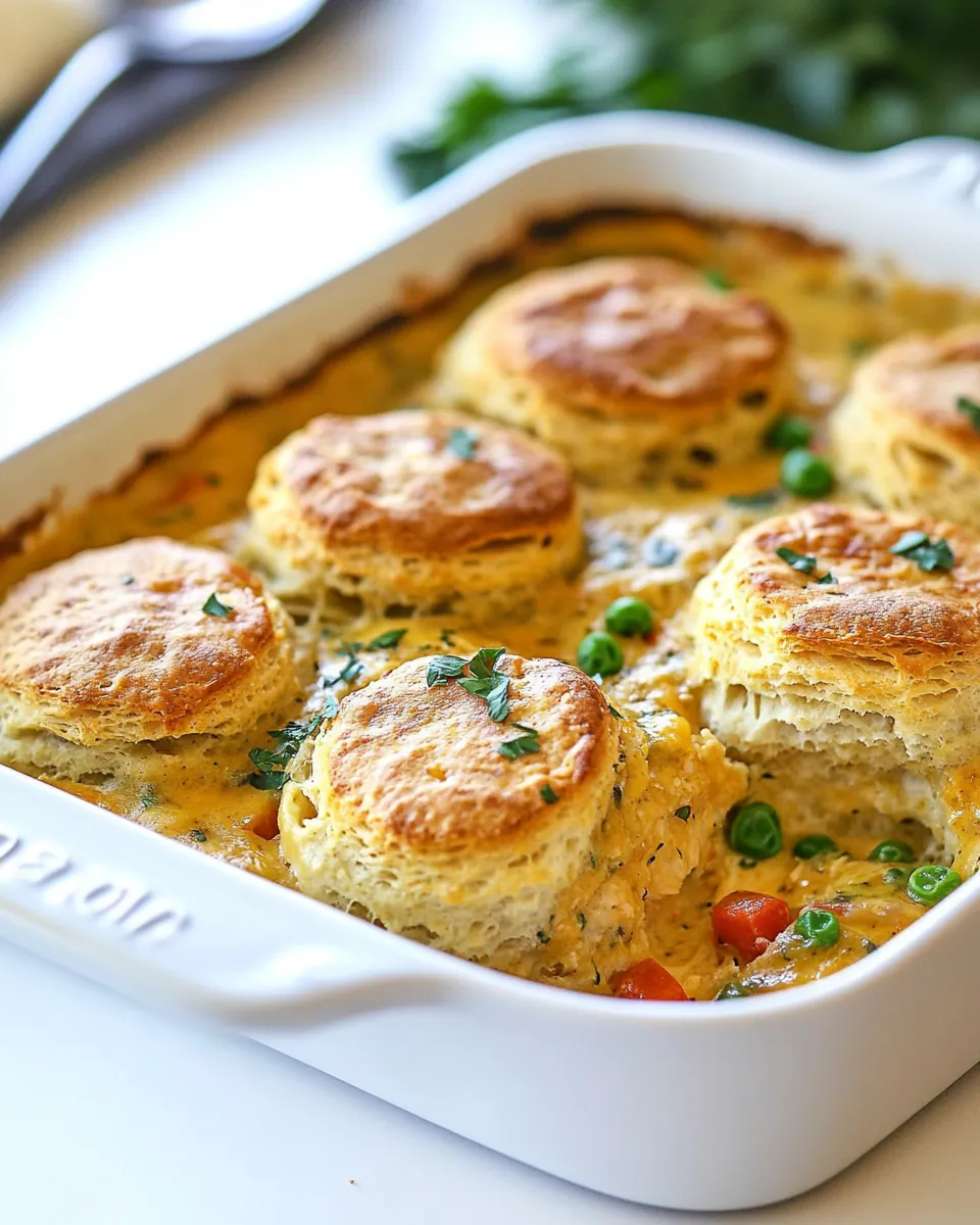 Chicken and Biscuits Casserole