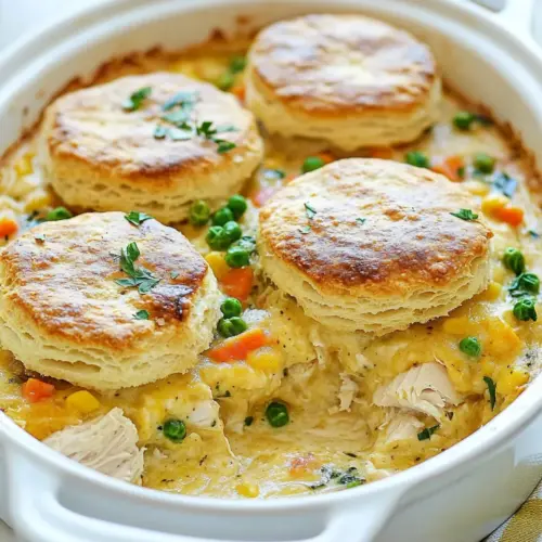 Chicken and Biscuits Casserole