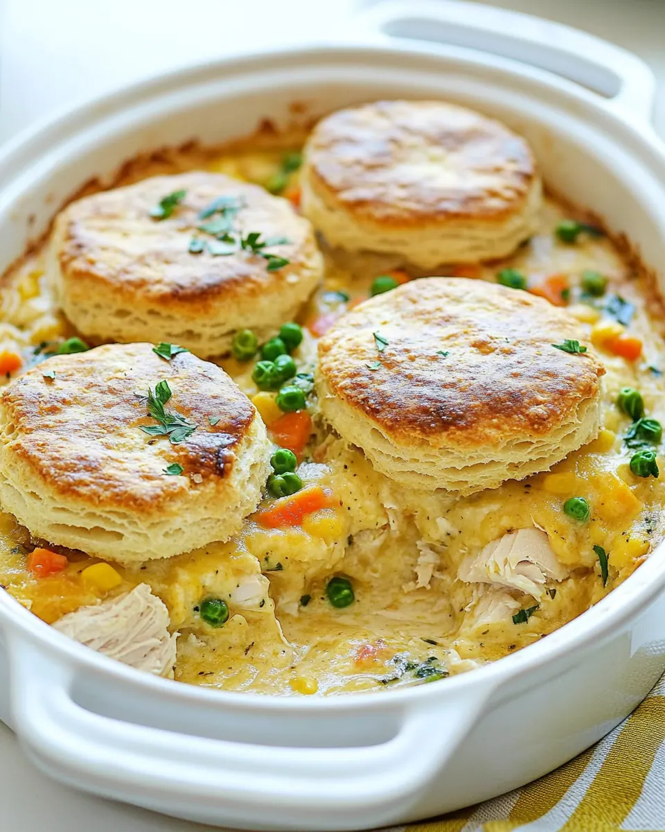 Chicken and Biscuits Casserole