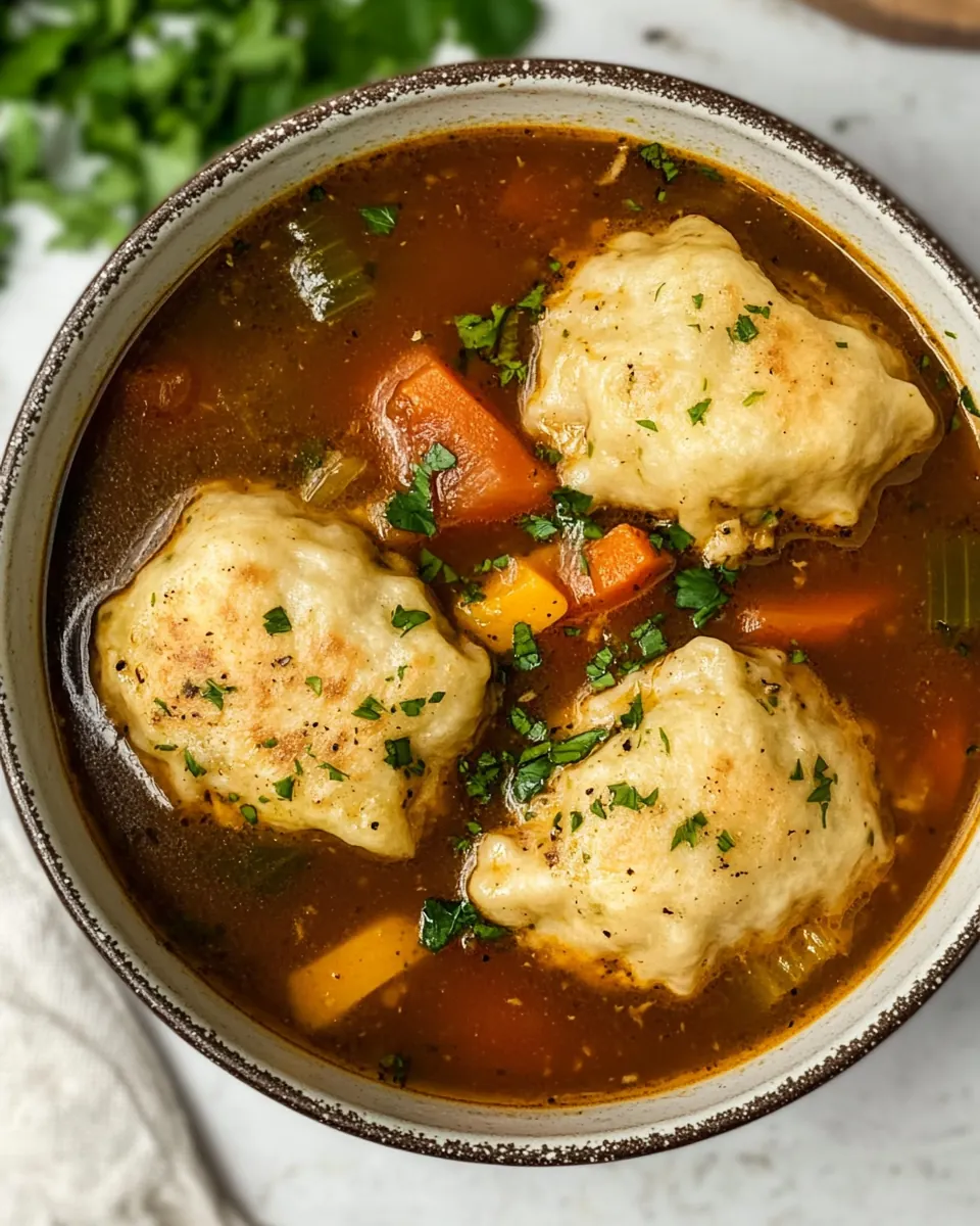 Chicken and Dumplings Soup