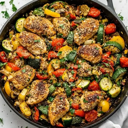 Chicken and Garden Vegetable Skillet