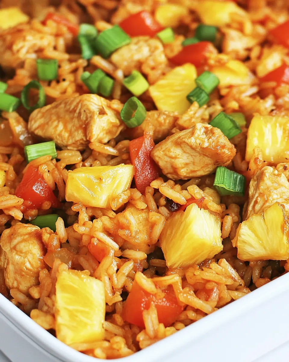Chicken and Pineapple Fried Rice