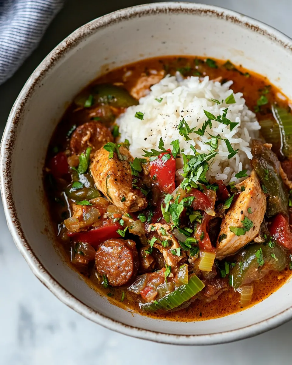 Chicken and Sausage Gumbo