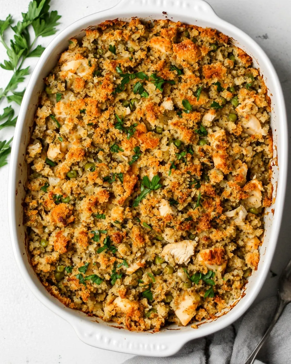 Chicken and Stuffing Casserole