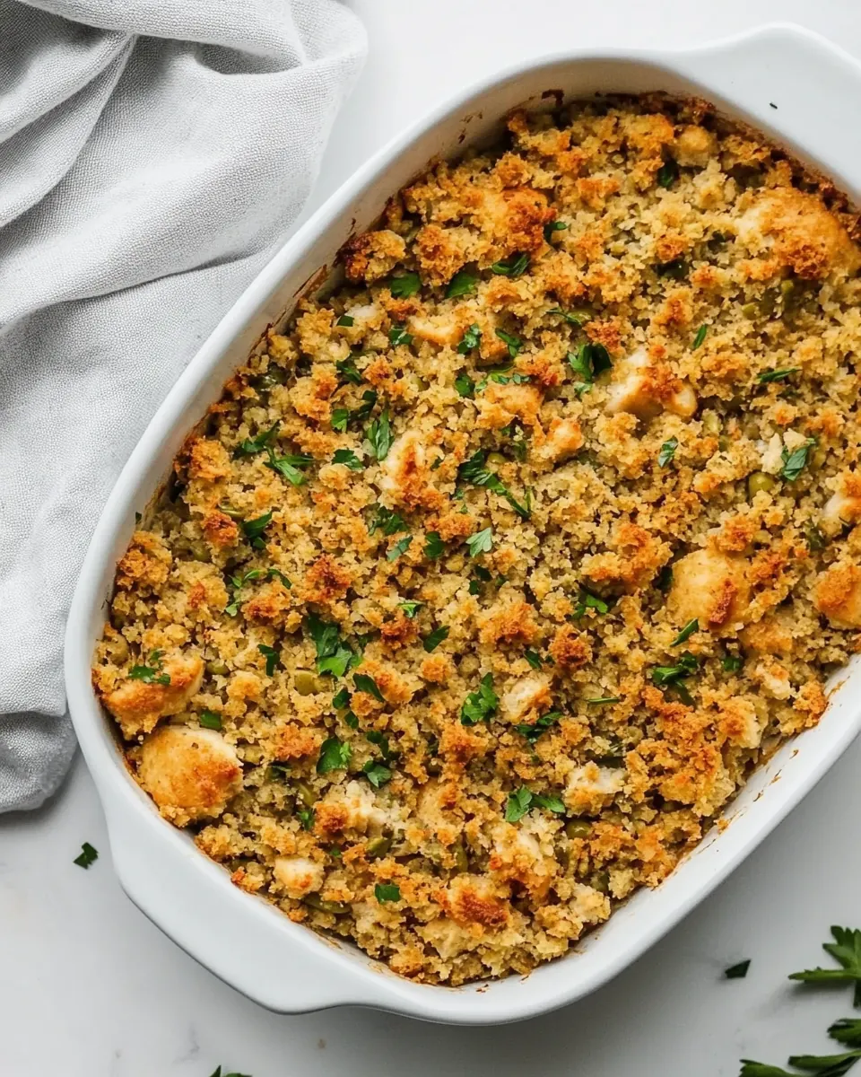Chicken and Stuffing Casserole