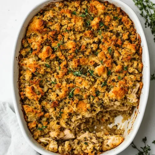 Chicken and Stuffing Casserole