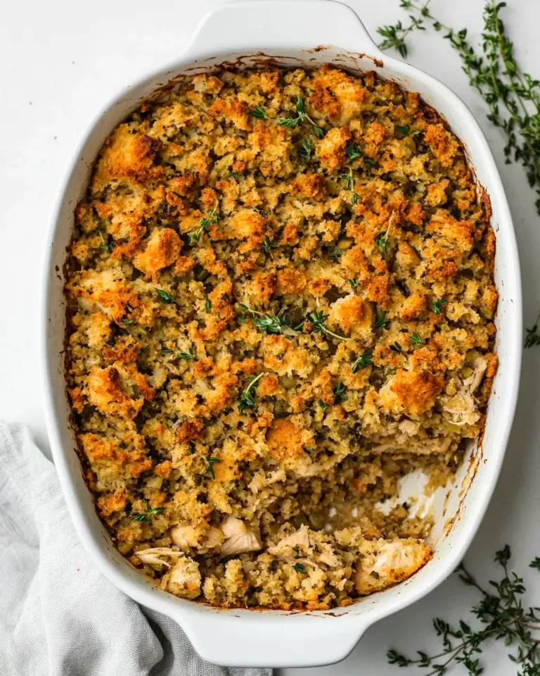 Chicken and Stuffing Casserole