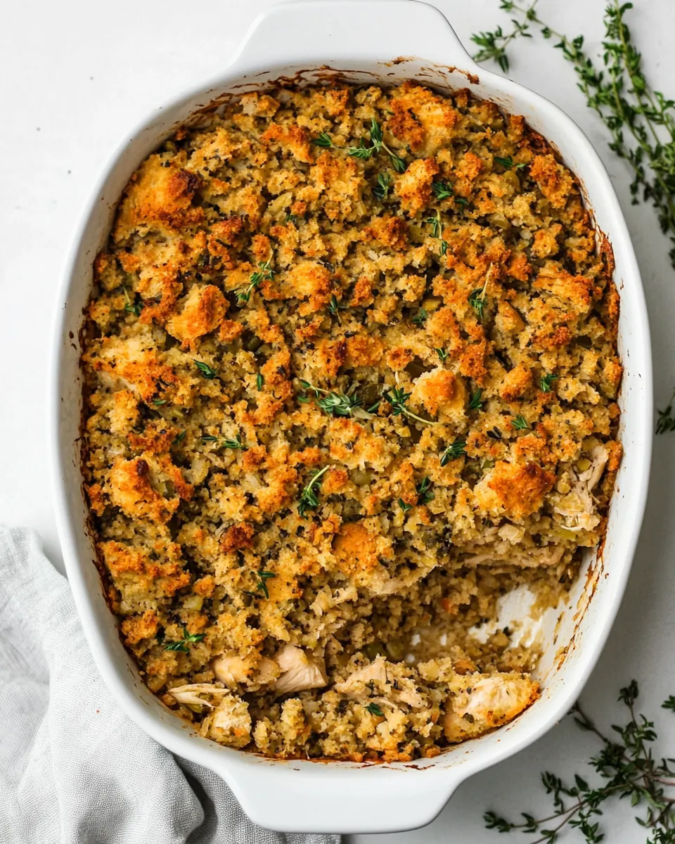 Chicken and Stuffing Casserole