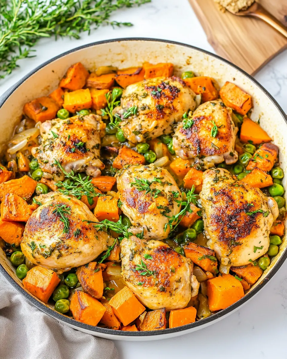 Chicken and Sweet Potato Skillet
