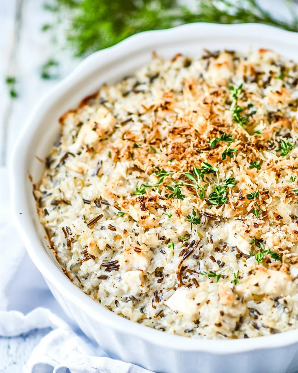 Chicken and Wild Rice Casserole