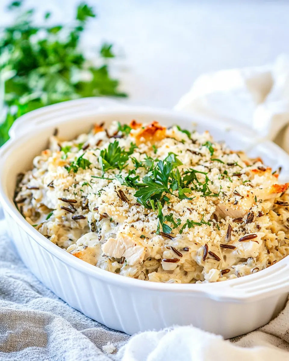 Chicken and Wild Rice Casserole