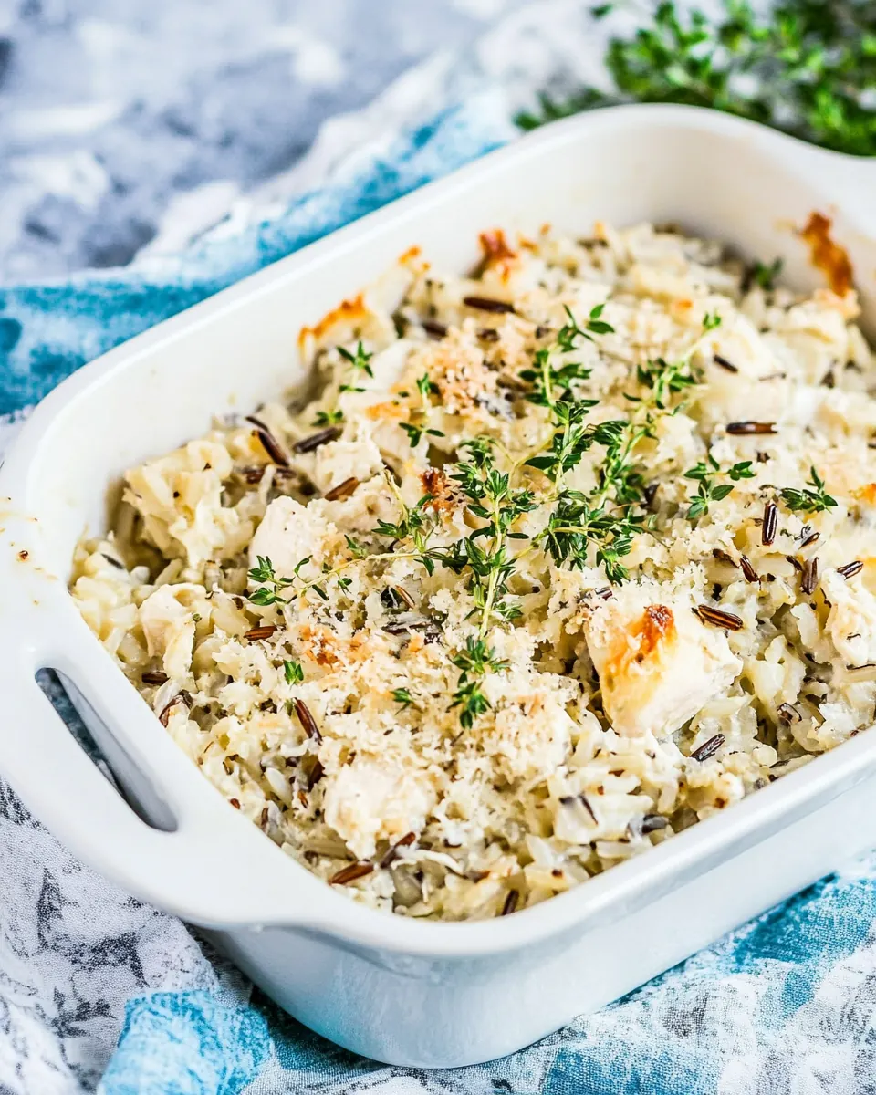 Chicken and Wild Rice Casserole