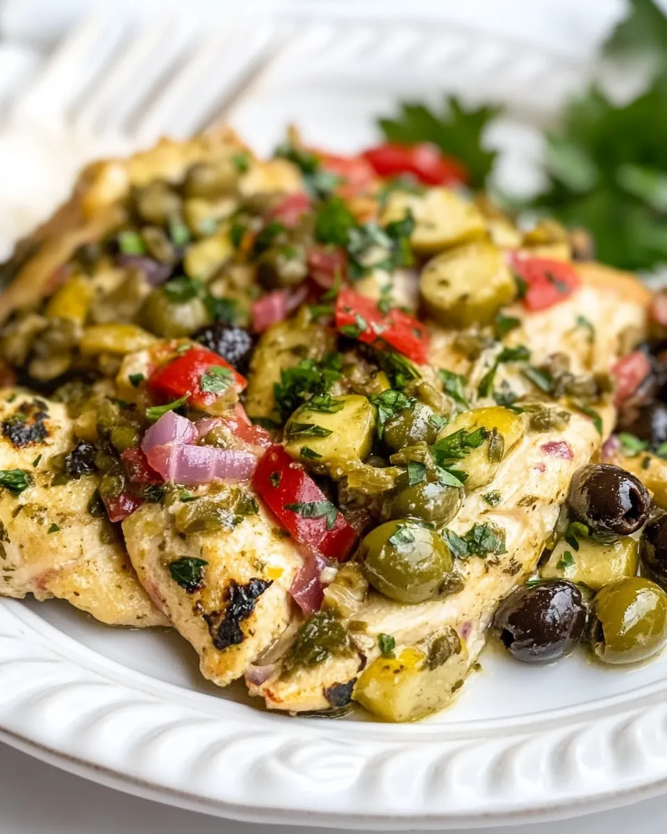 Chicken with Olives and Capers