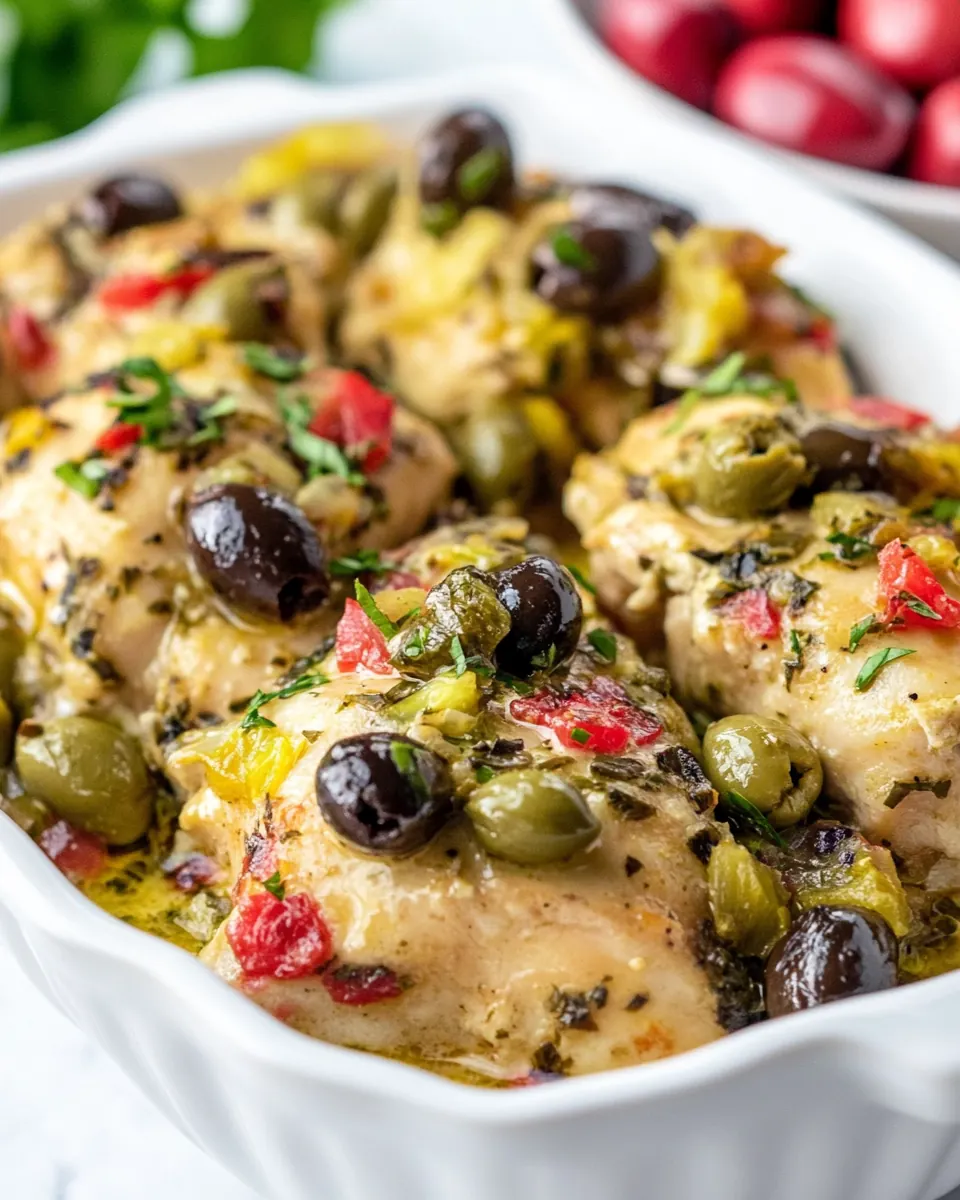 Chicken with Olives and Capers