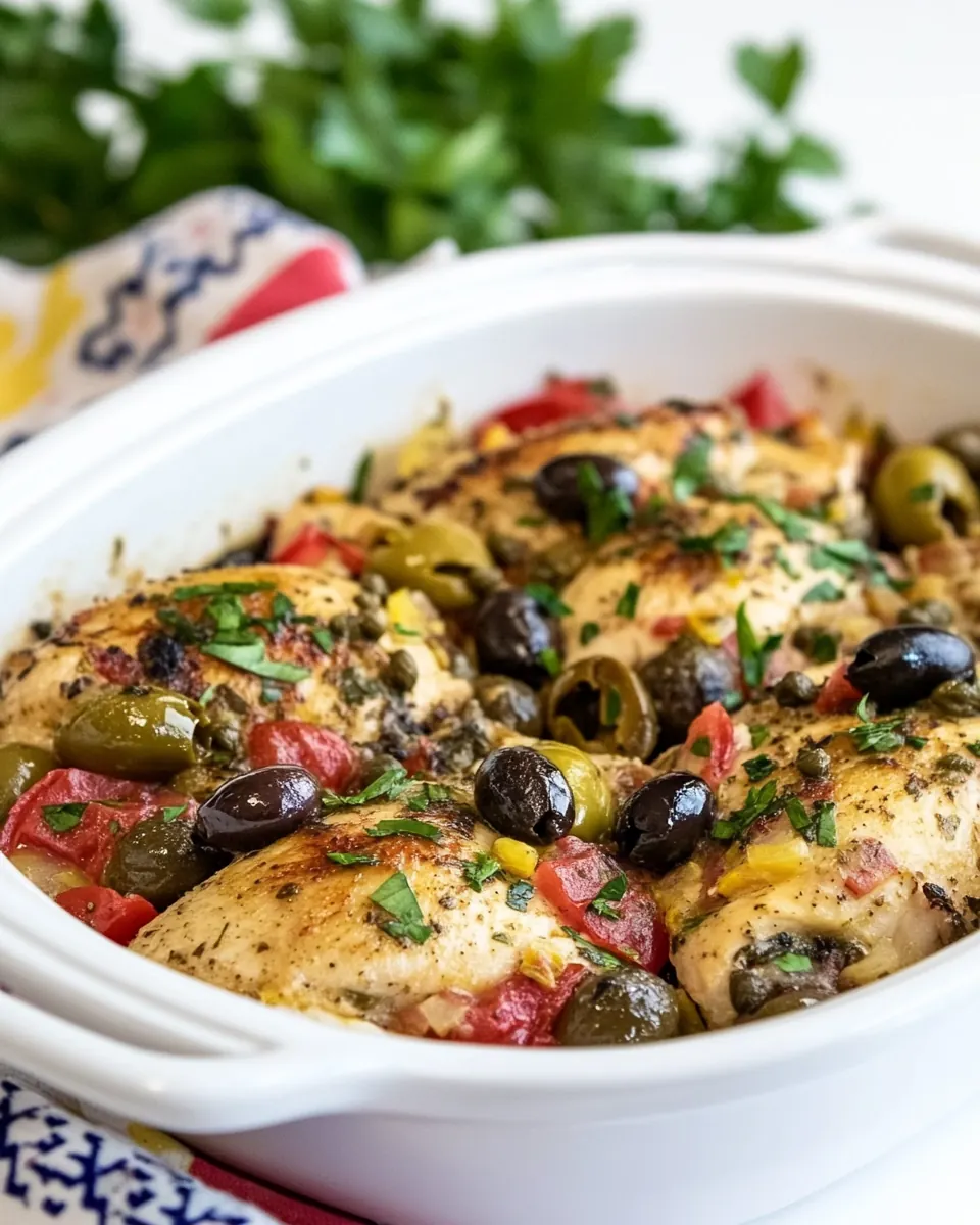 Chicken with Olives and Capers