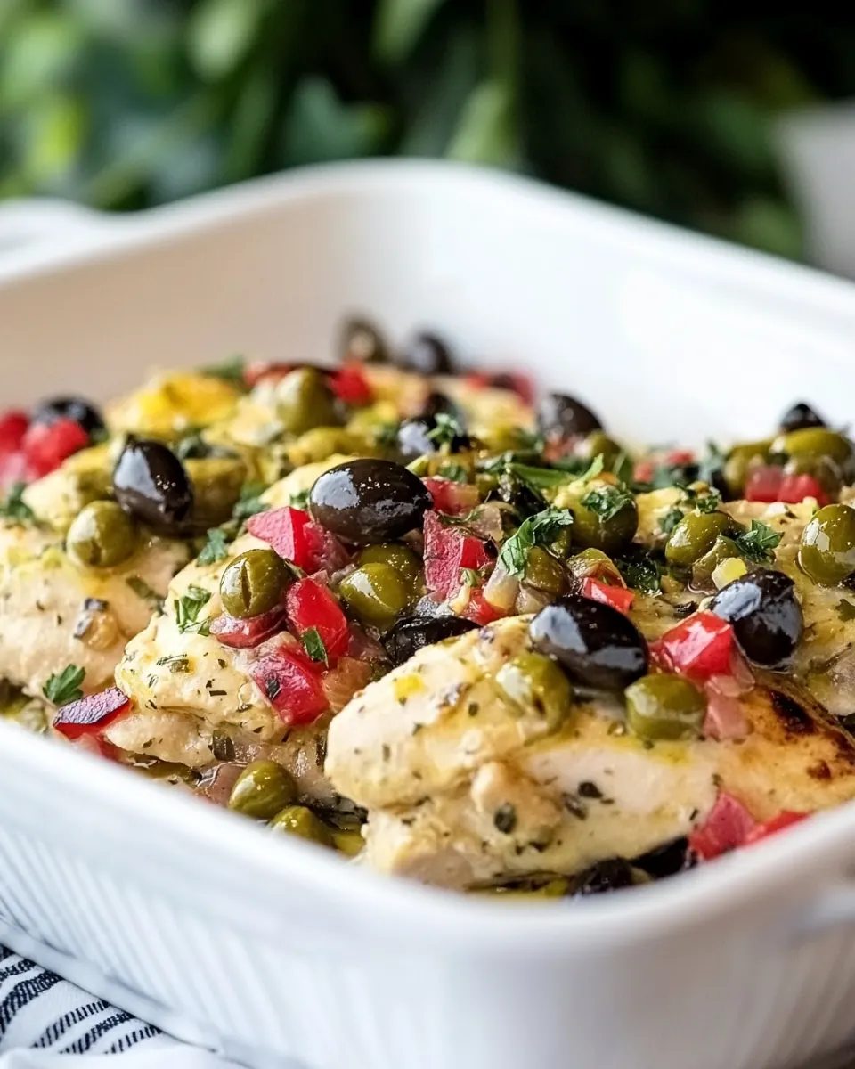 Chicken with Olives and Capers