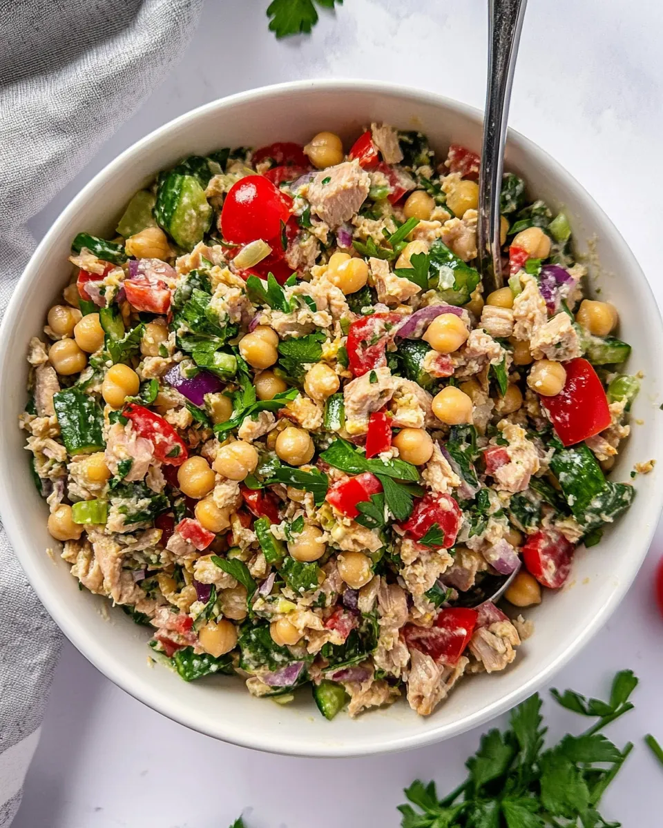 Chickpea Tuna Salad