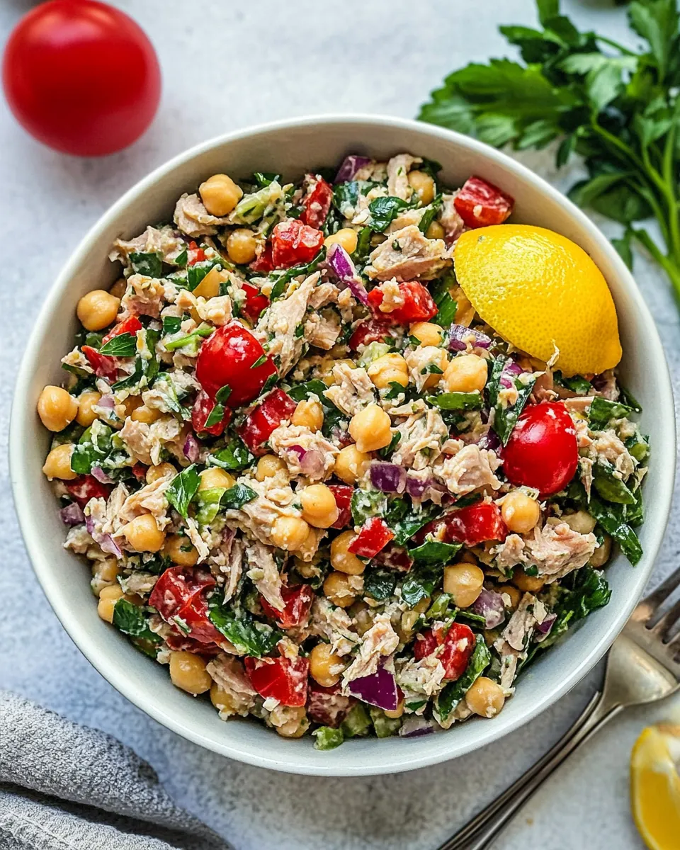 Chickpea Tuna Salad