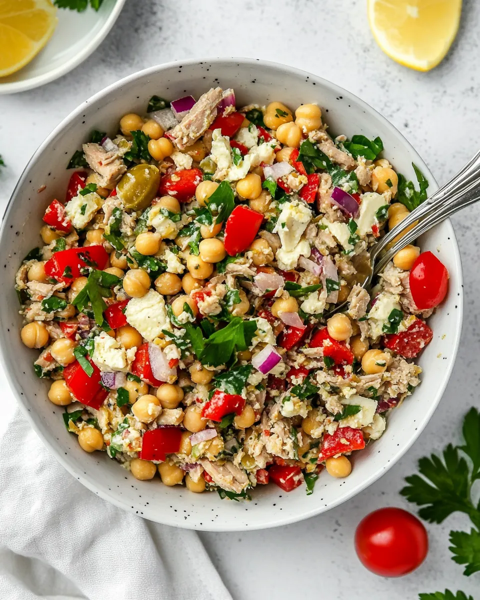 Chickpea Tuna Salad
