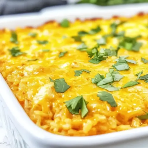 Chili Cheese Chicken Rice Casserole