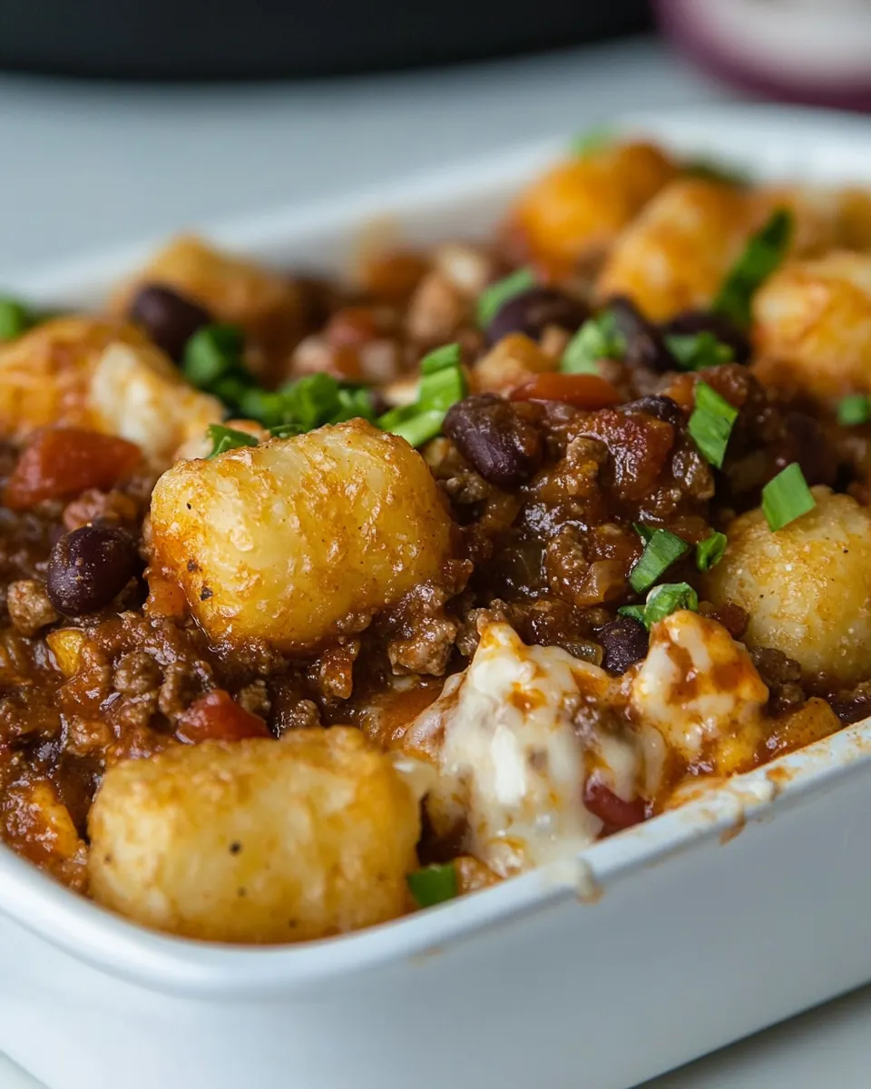 Chili Tater Tot Casserole