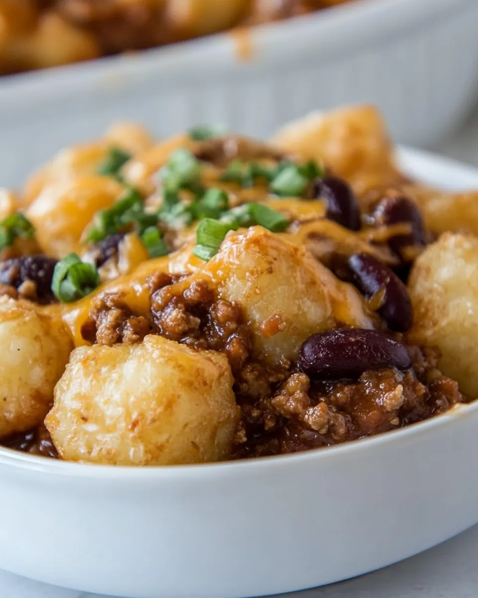 Chili Tater Tot Casserole