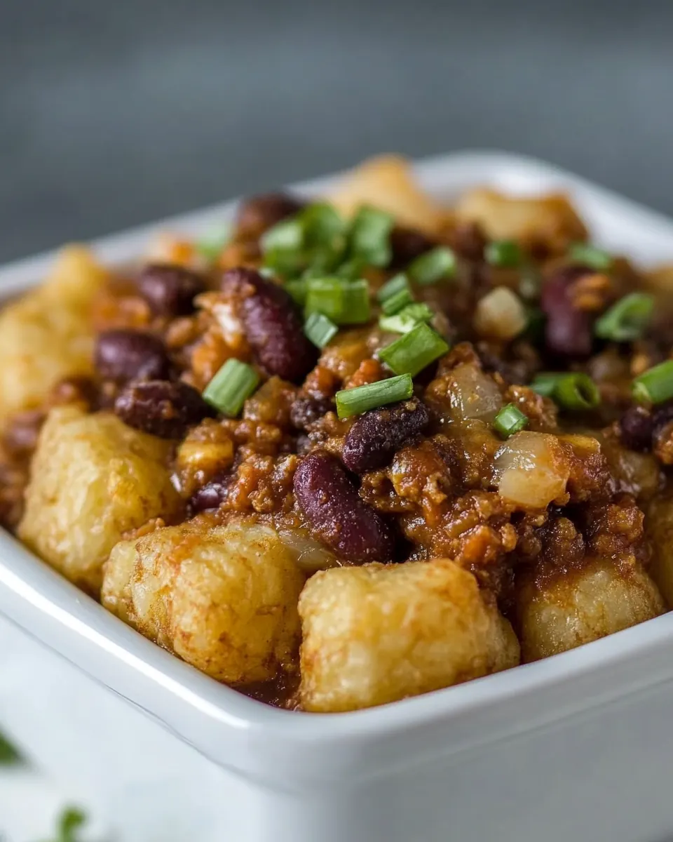 Chili Tater Tot Casserole