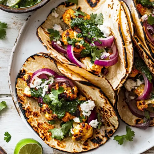 Chimichurri Cauliflower Tacos