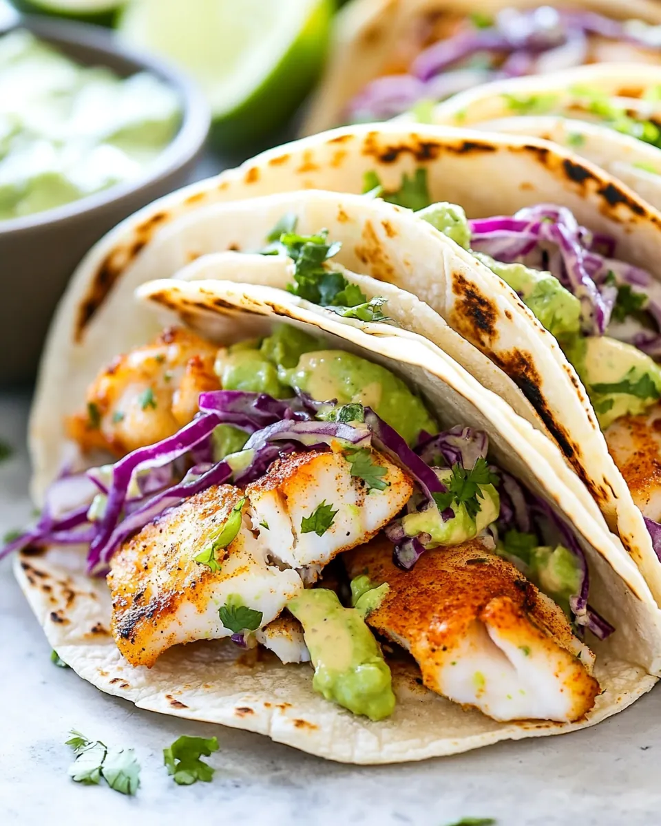 Chipotle Lime Fish Tacos