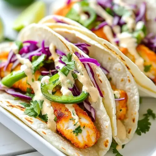 Chipotle Lime Fish Tacos