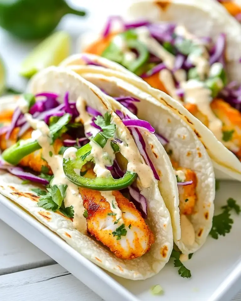 Chipotle Lime Fish Tacos