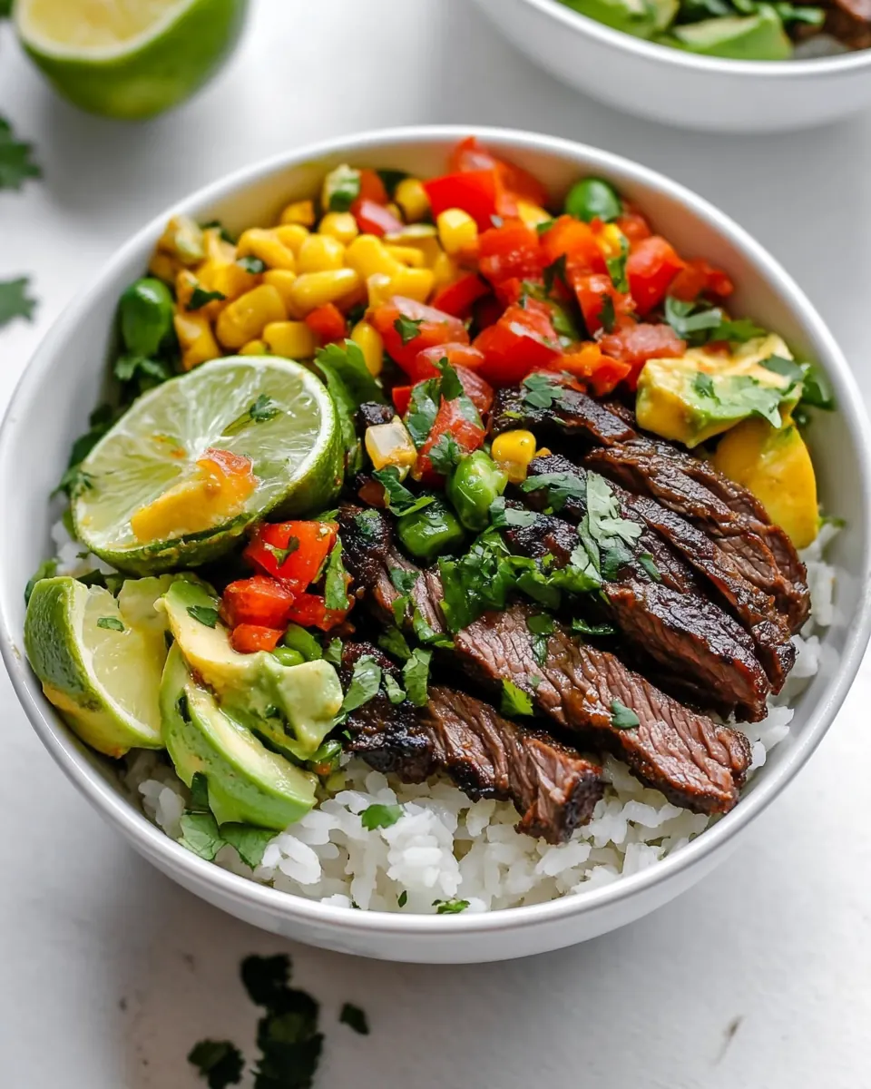 Chipotle Steak Rice Bowls