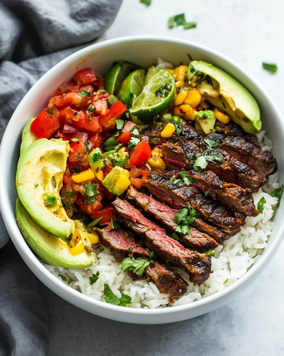 Chipotle Steak Rice Bowls