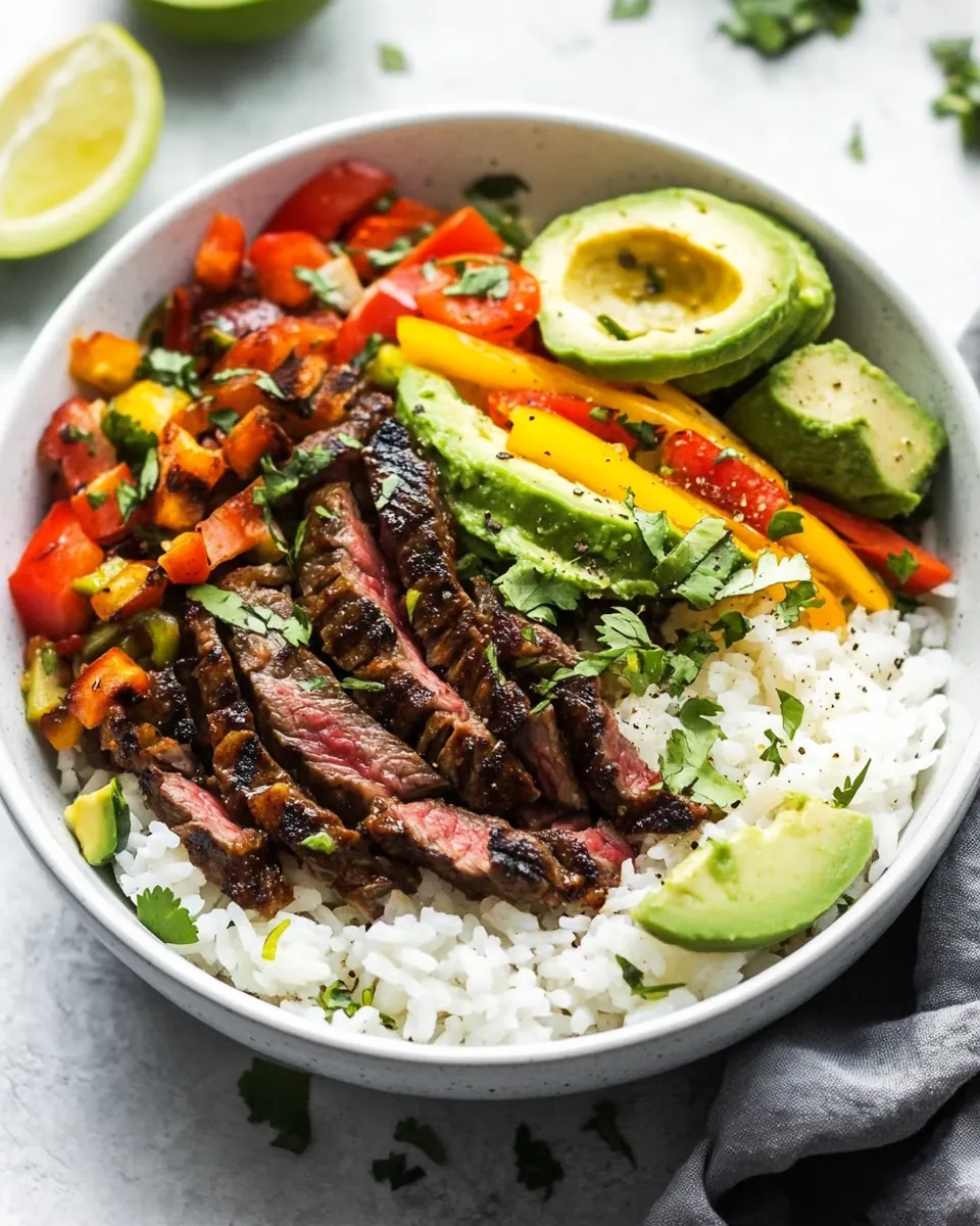 Chipotle Steak Rice Bowls