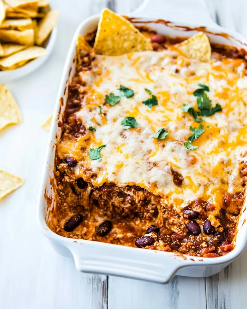 Chips and Cheese Chili Casserole
