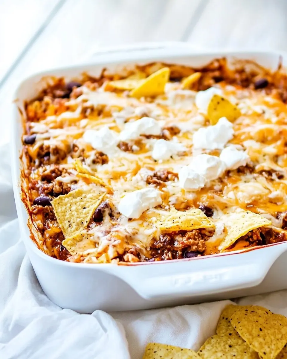 Chips and Cheese Chili Casserole