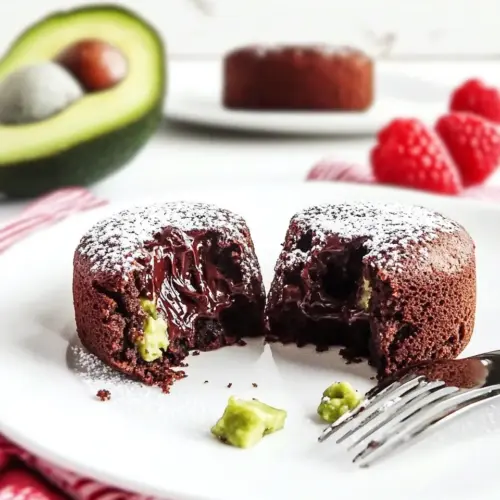 Chocolate Avocado Lava Cakes