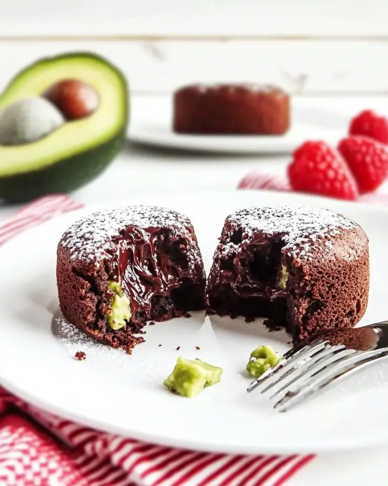 Chocolate Avocado Lava Cakes