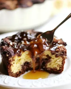 Chocolate Bread Pudding with Salted Caramel Sauce
