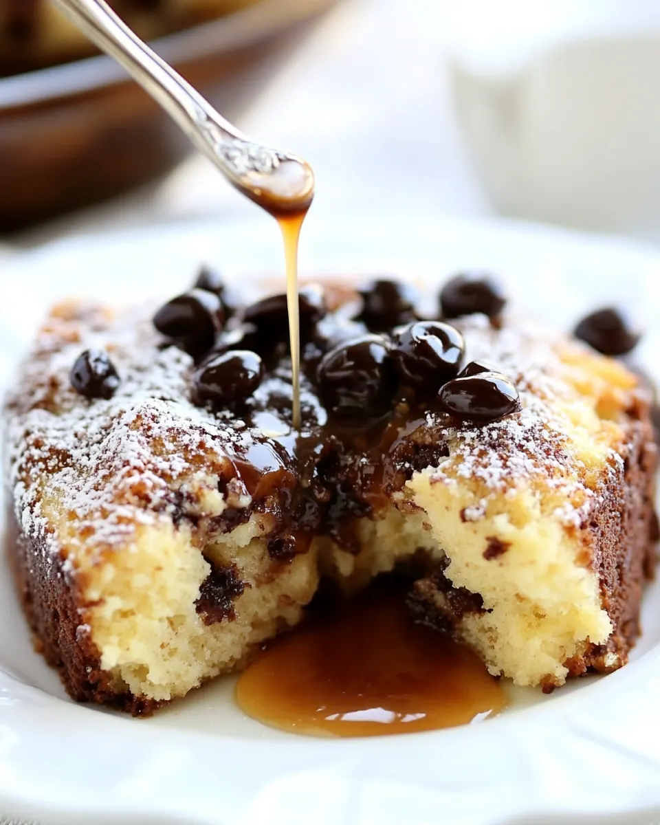 Chocolate Bread Pudding with Salted Caramel Sauce