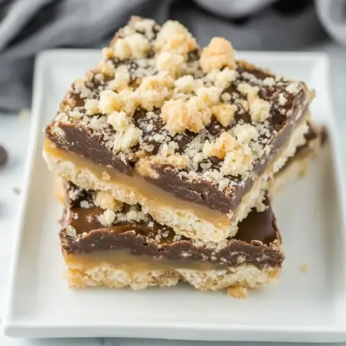 Chocolate Caramel Bars with Streusel