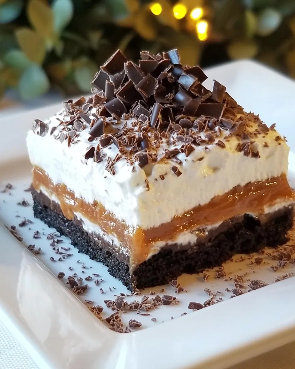 Chocolate Caramel Layered Dessert