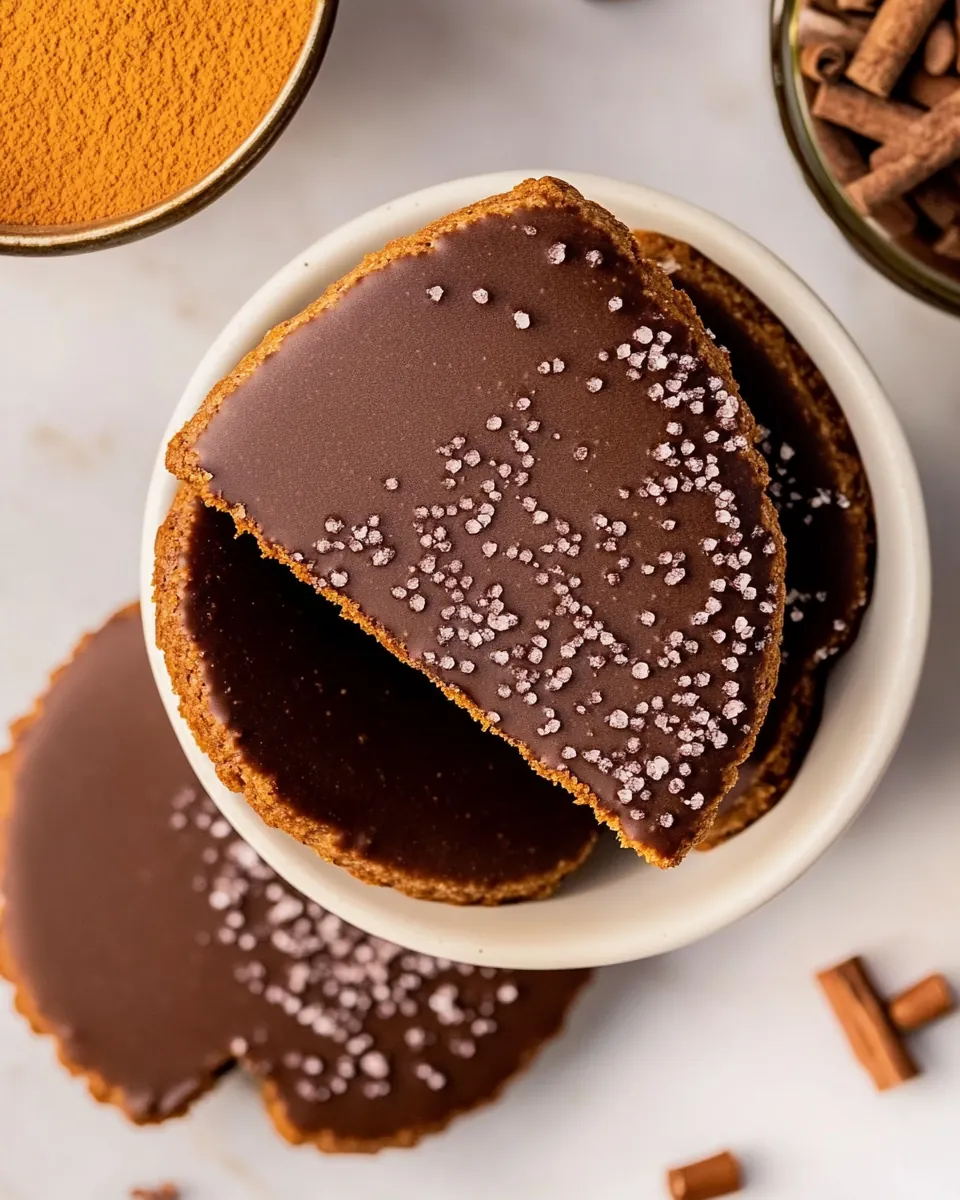 Chocolate Chai Shortbread Cookies