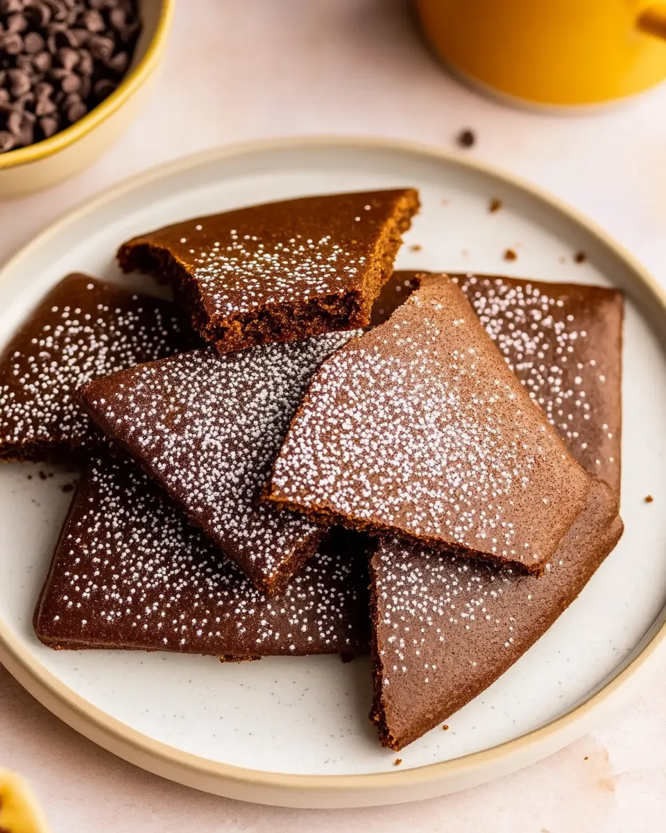 Chocolate Chai Shortbread Cookies