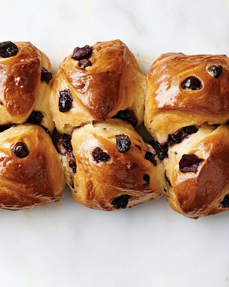 Chocolate Cherry Brioche Buns